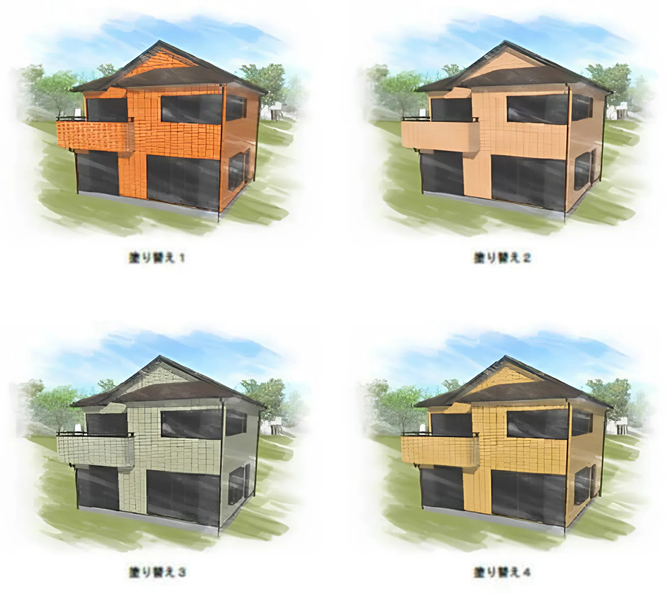 工事後の住まいのイメージを具体的にする色選びサポート