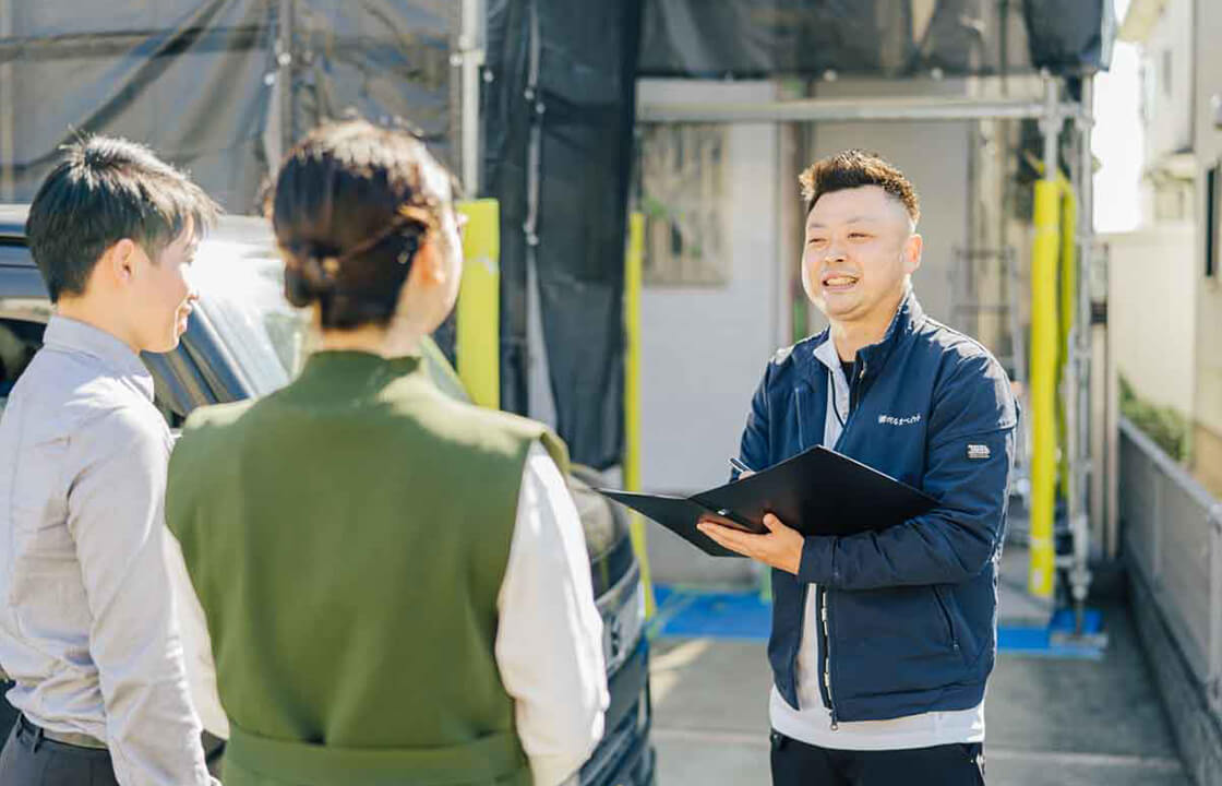 専属担当が責任者！ご提案から現場管理まで一貫対応します