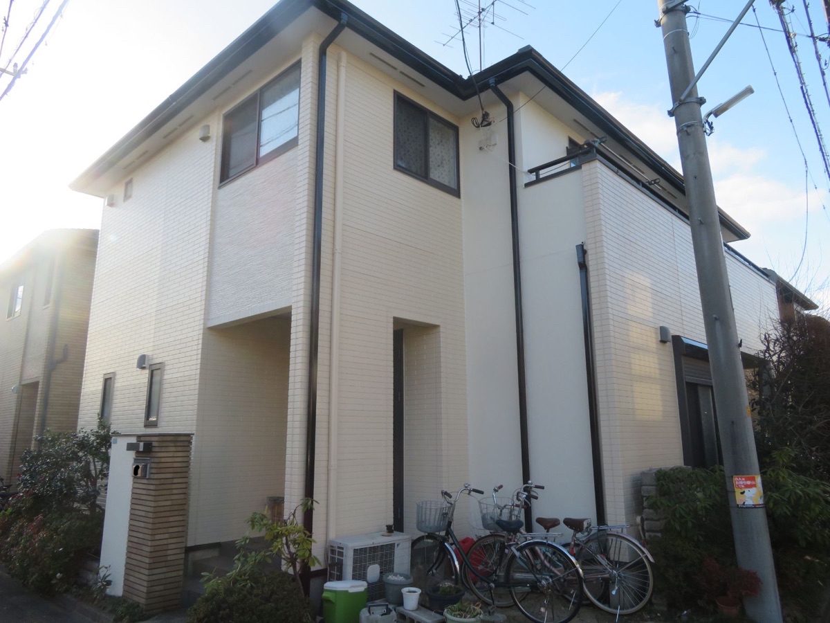 新座市　Y邸　外壁塗装、屋根上葺き工事