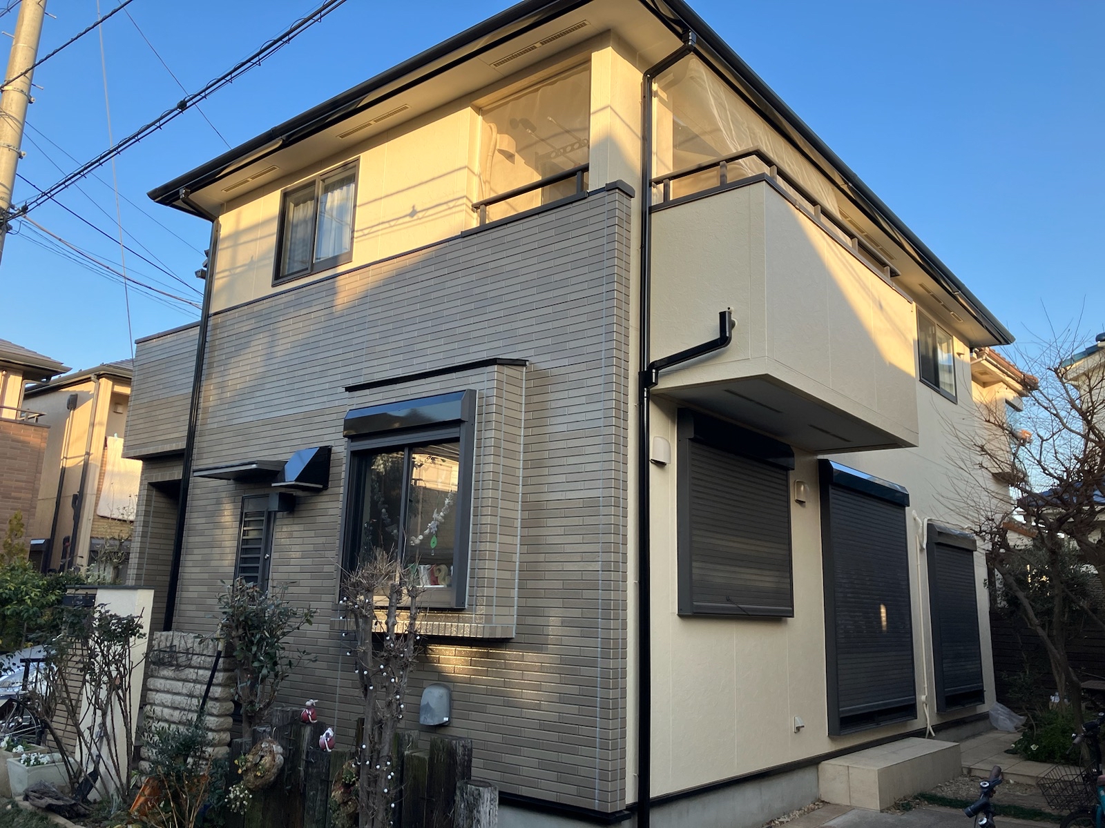 新座市　H邸　外壁屋根塗装工事
