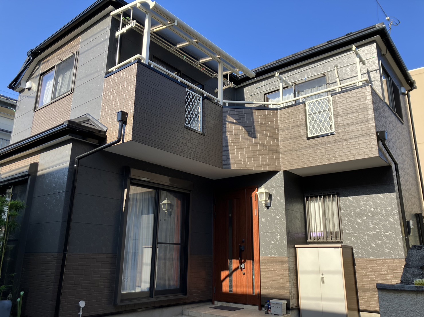 新座市　I邸　外壁塗装、屋根上葺き工事