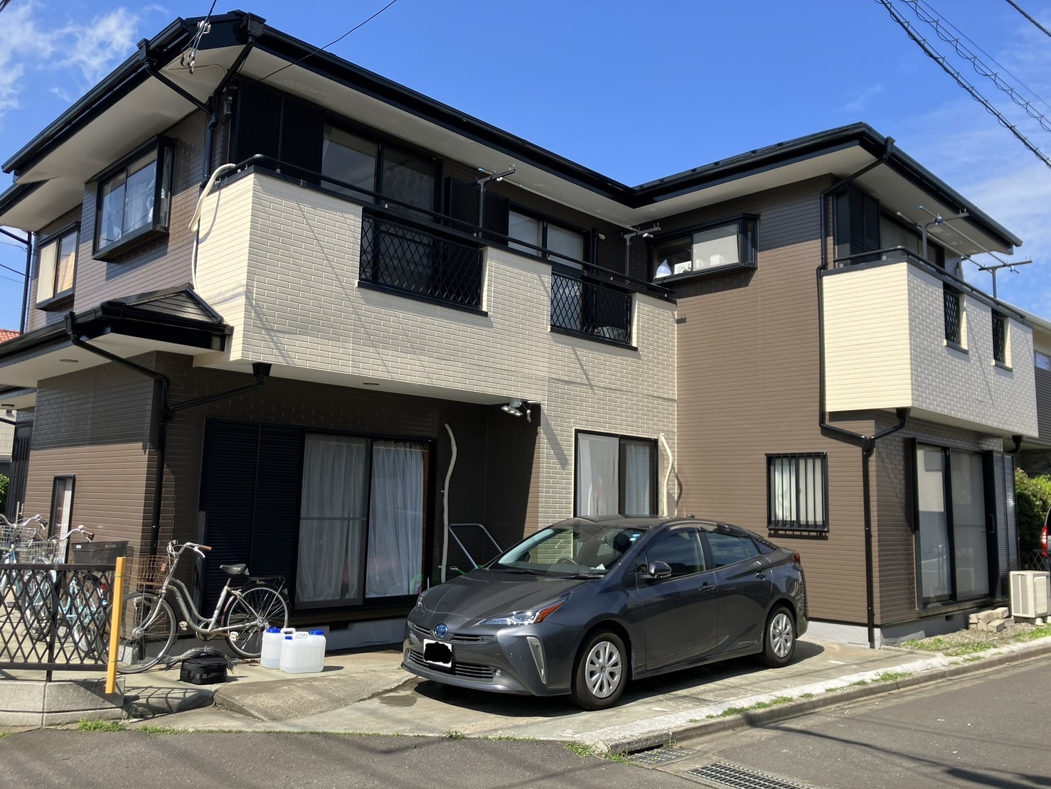ふじみ野市　I邸　外壁屋根塗装、棟板金交換工事