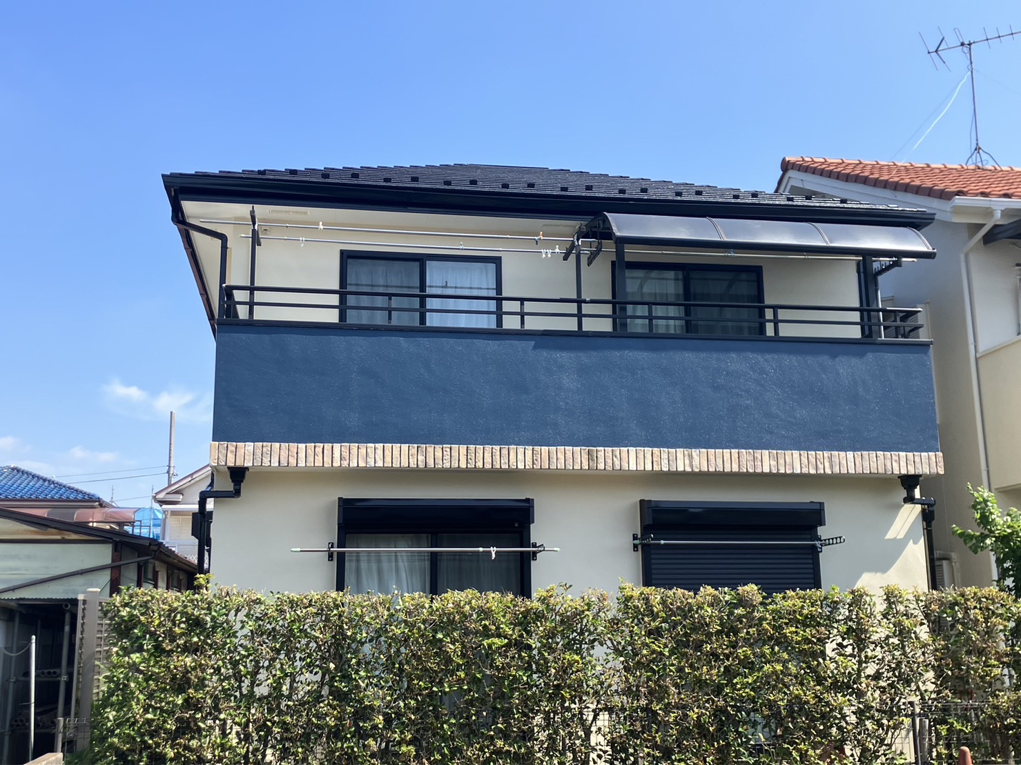 練馬区　M邸　外壁屋根塗装、ベランダ防水工事