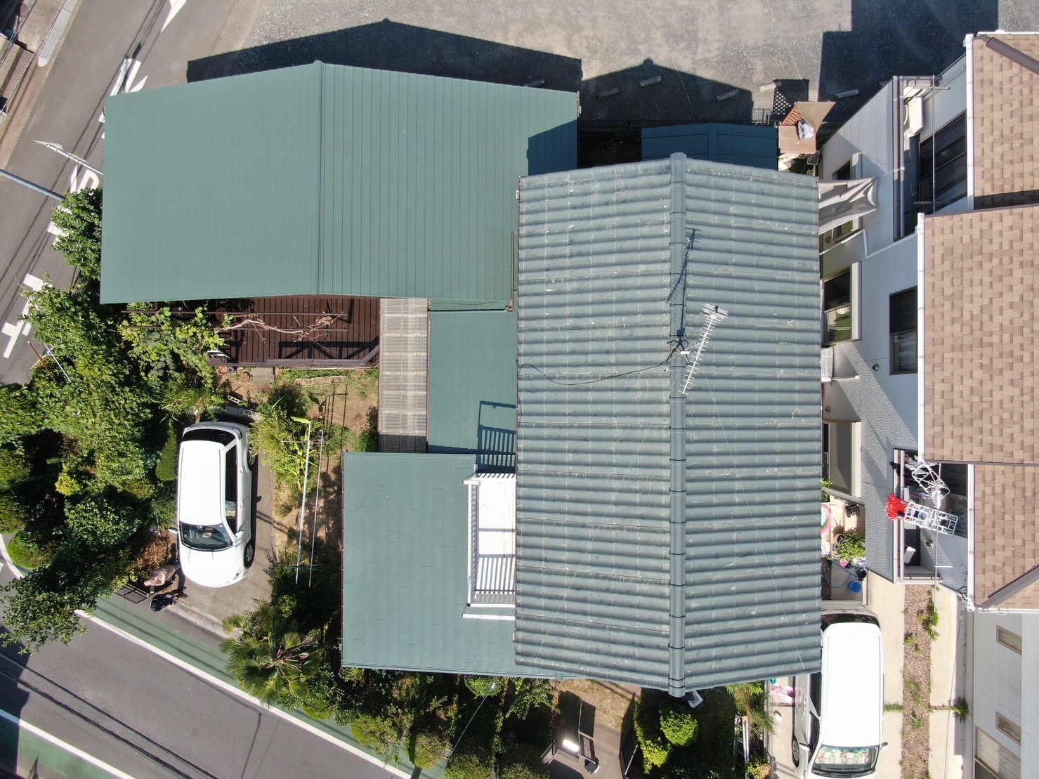 ふじみ野市　S邸　外壁屋根塗装、軒天井張替え工事