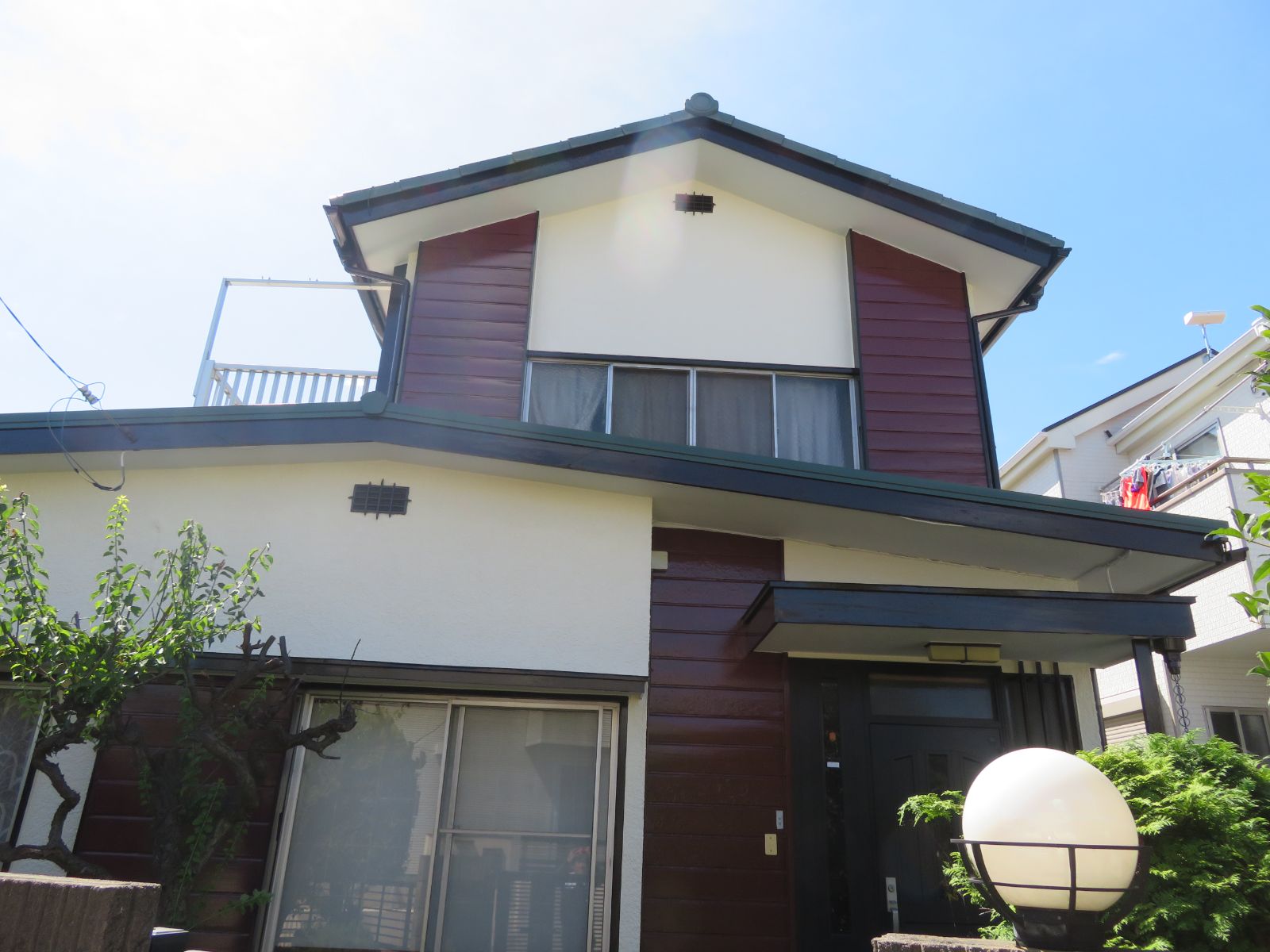 ふじみ野市　S邸　外壁屋根塗装、軒天井張替え工事