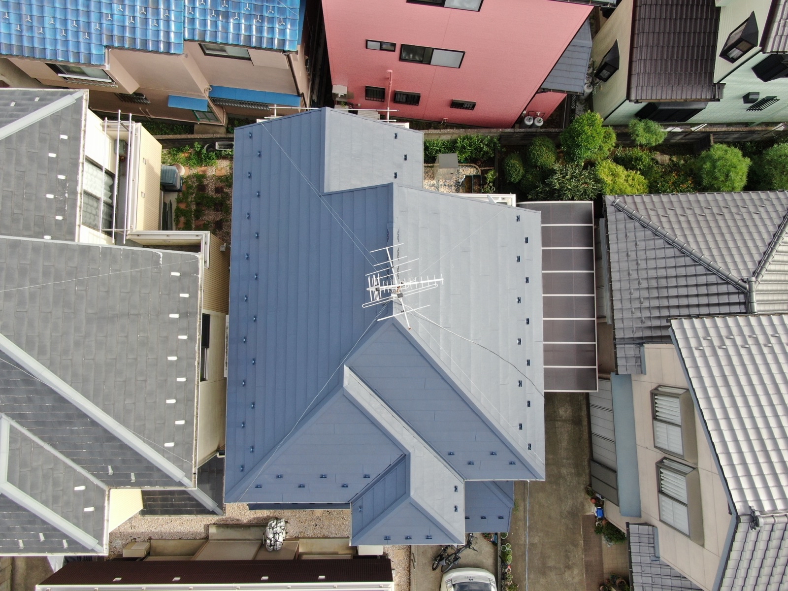 富士見市　S邸　外壁塗装・屋根上葺き工事