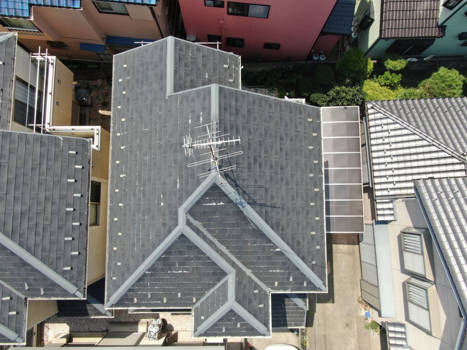 富士見市　S邸　外壁塗装・屋根上葺き工事
