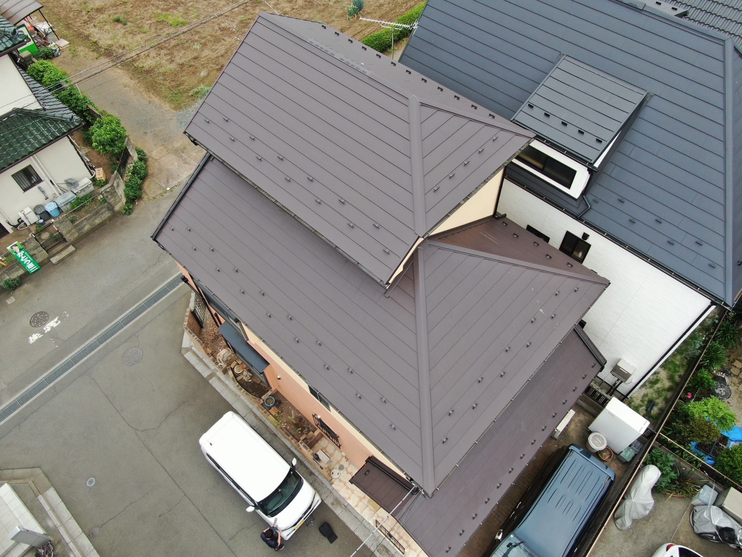 ふじみ野市　S邸　外壁塗装・屋根上葺き工事
