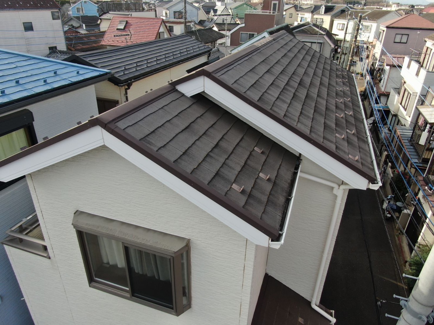 ふじみ野市　M邸　外壁屋根塗装、土間コンクリート工事