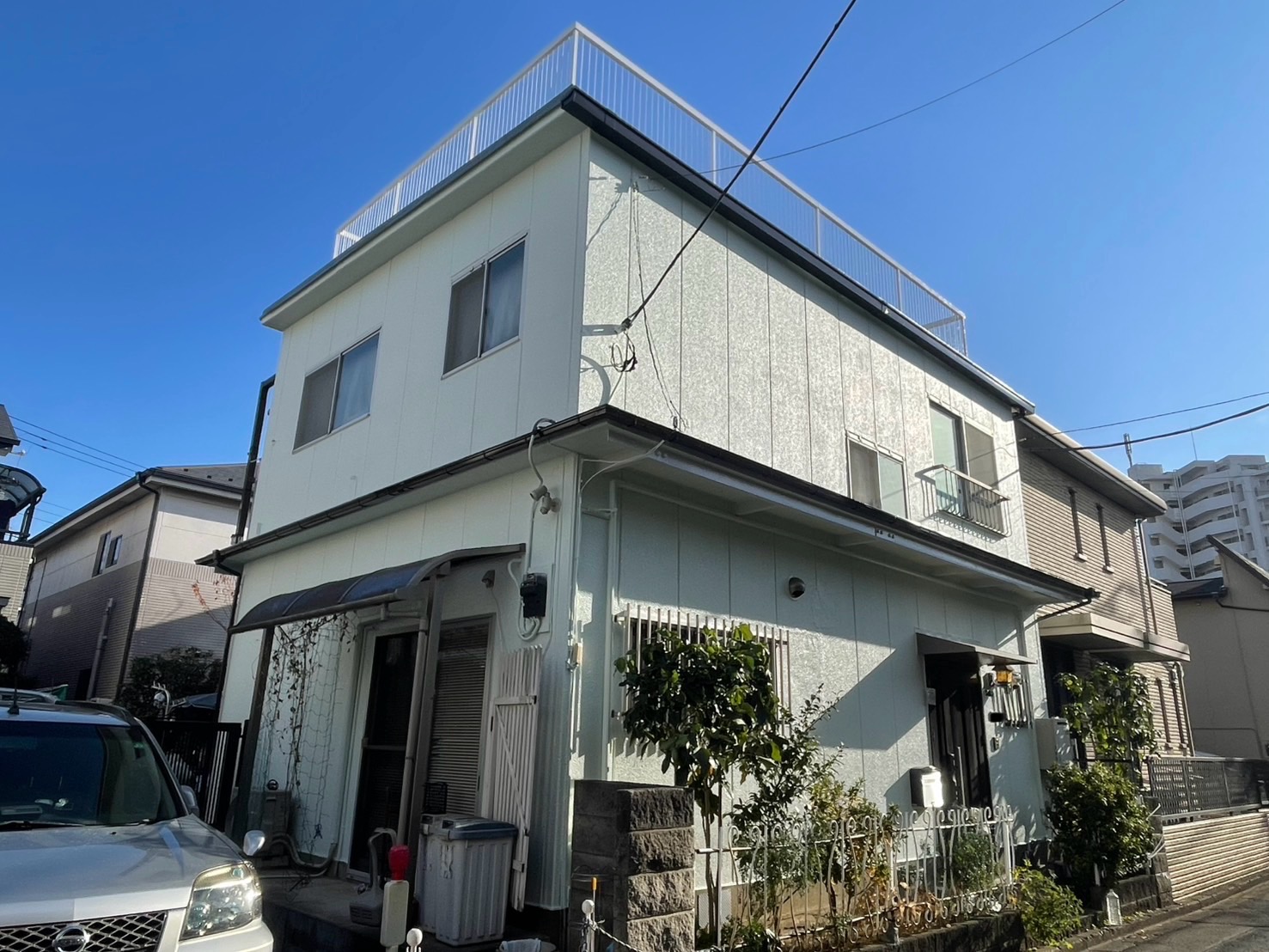 朝霞市　I邸　外壁塗装、屋上防水工事