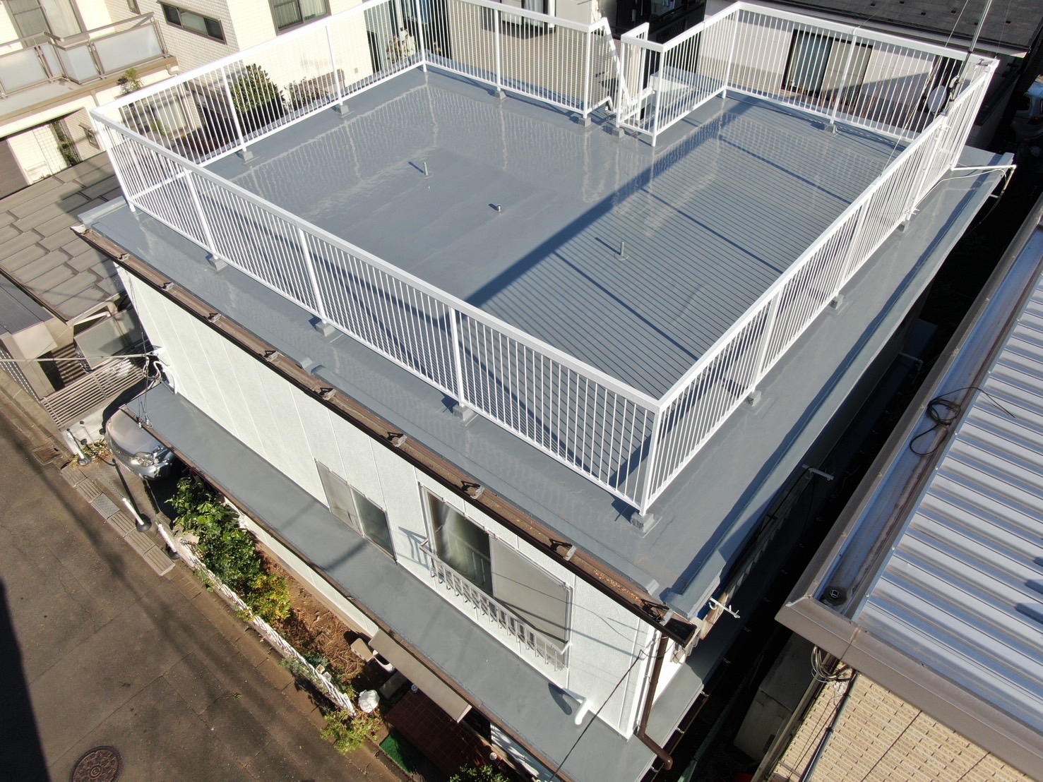 朝霞市　I邸　外壁塗装、屋上防水工事