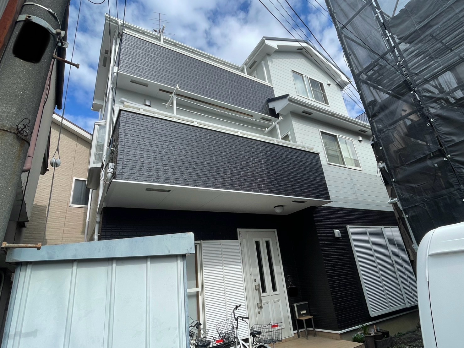 ふじみ野市　O邸　外壁塗装、屋根上葺き工事