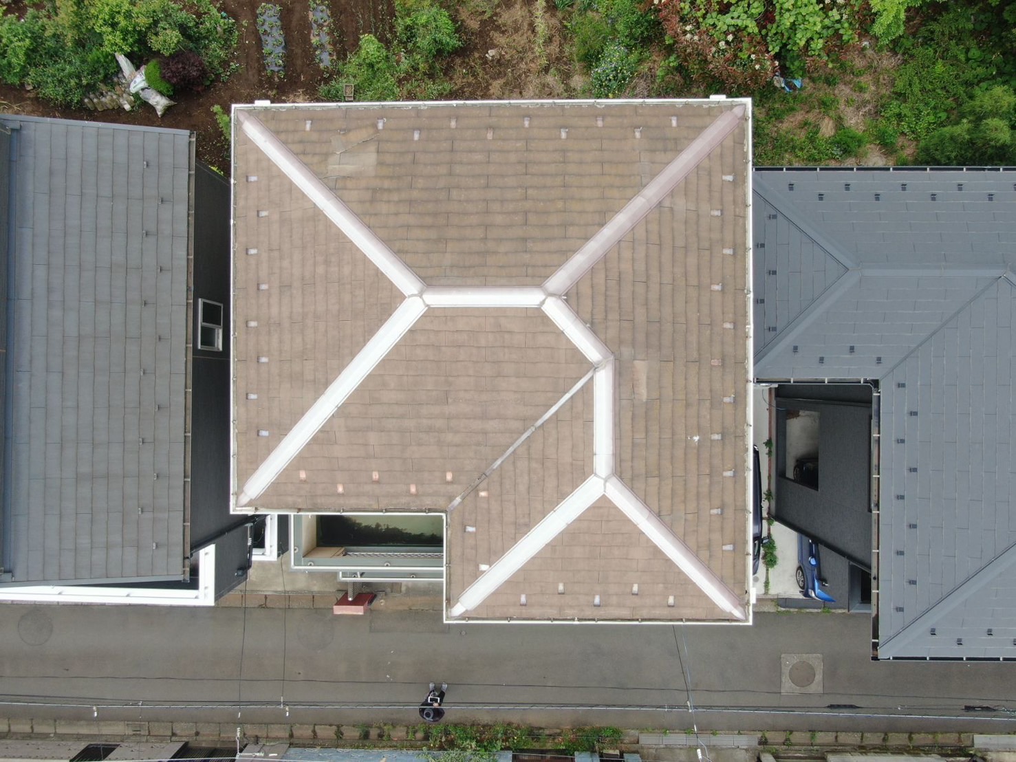 ふじみ野市　T様　外壁塗装・屋根上葺き工事