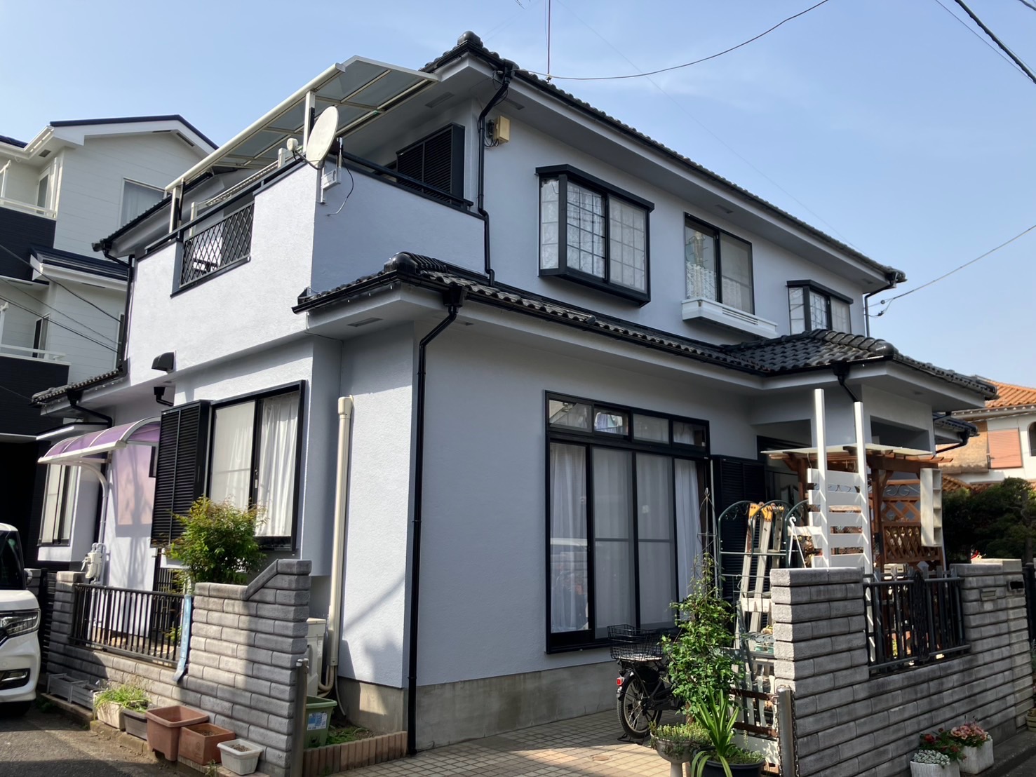 ふじみ野市　O邸　外壁塗装、大屋根棟取直し工事