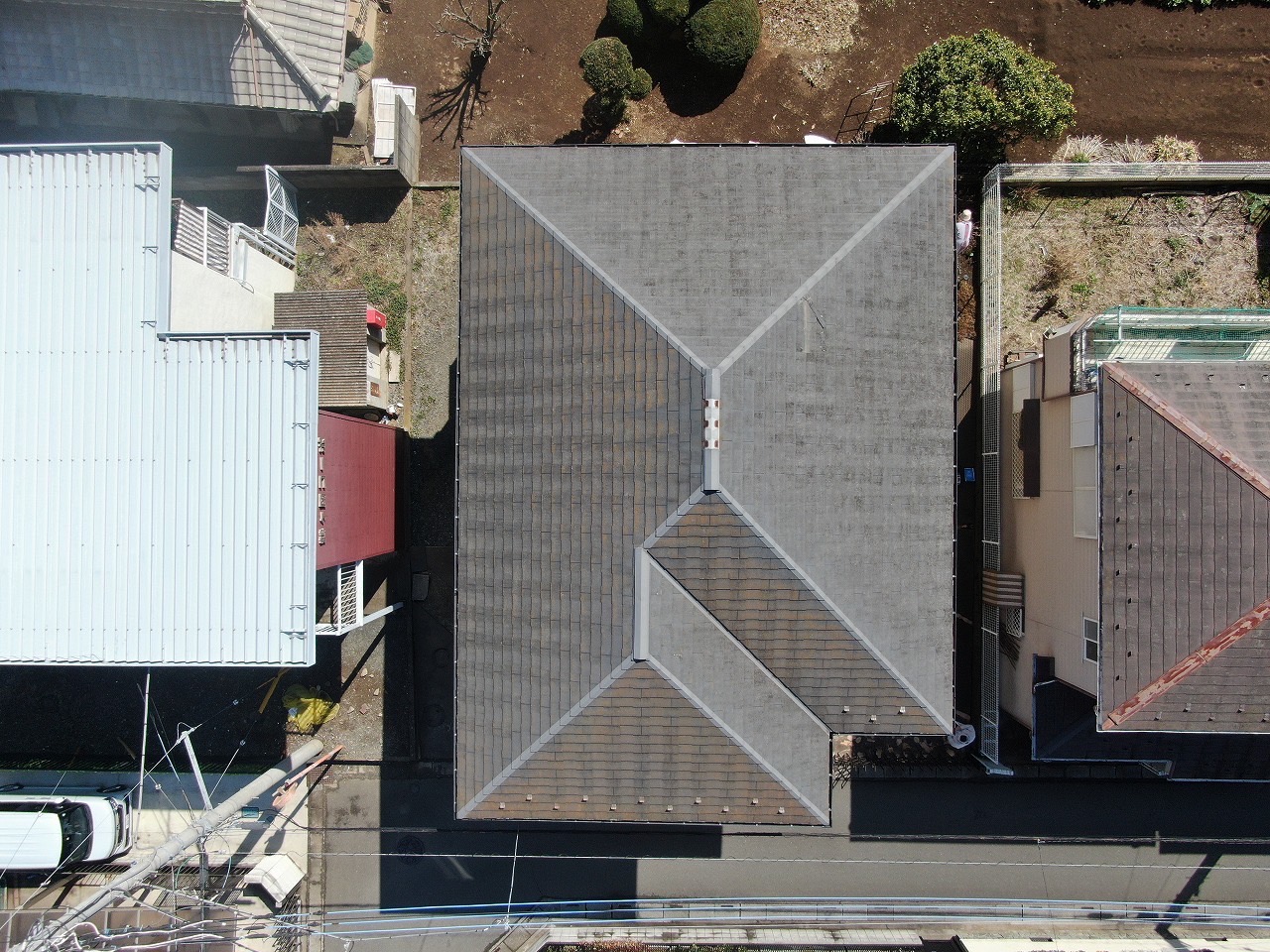ふじみ野市　Y様　外壁塗装屋根上葺き工事