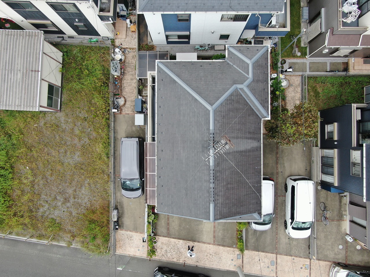 川越市　I様　外壁塗装屋根上葺き工事