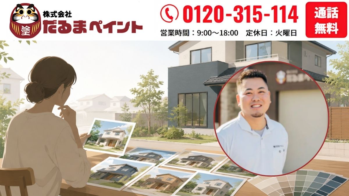 ふじみ野市で外壁塗装の施工事例を見たい方は、だるまペイントにご相談ください2