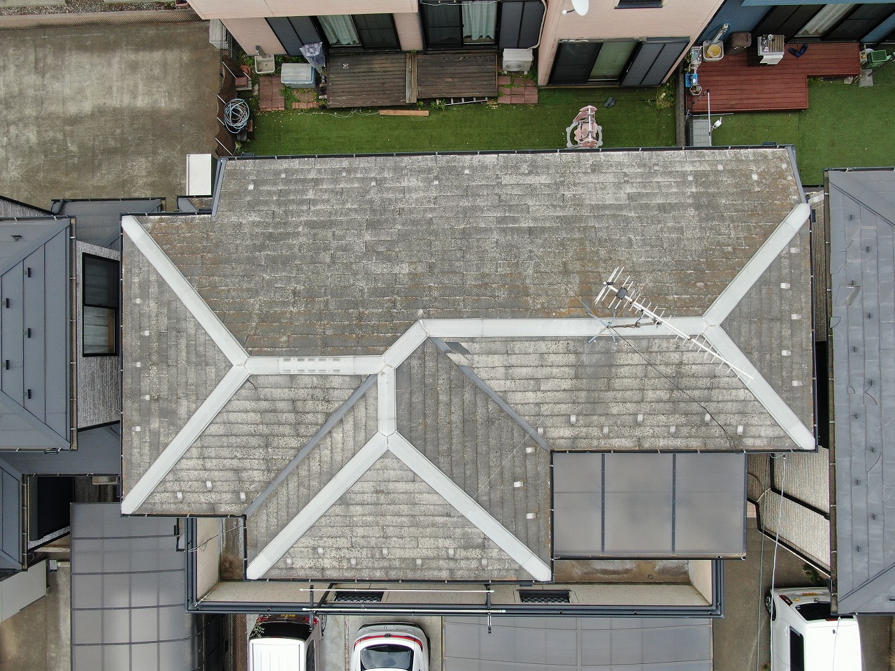 三芳町 S様 外壁塗装屋根上葺き工事